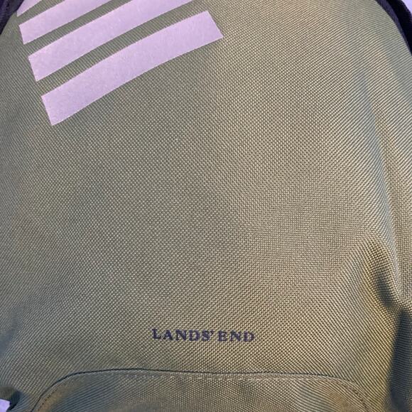 Land’s End Green, Black Backpack, Laptop Sleeve, Two Compartments, Bottle Holder - Picture 6 of 12